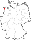 Karte Emden, Ostfriesland